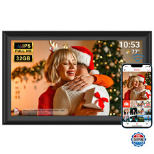 FRAMEO WiFi Digital Picture Frame 32GB Smart 15.6 Inch Digital Photo Frame FHD I