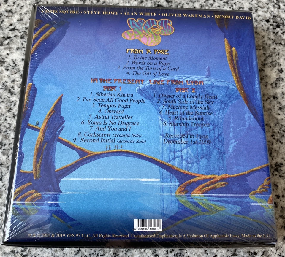 3CD BOX  Set Yes – From A Page (Studio Tracks / In The Present Squire Steve Howe - Bild 2 von 3