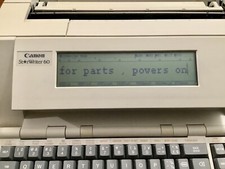 Vintage Canon StarWriter 60 Typewriter Model: VS160 , For Parts / Repair thumbnail