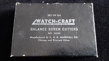 Marshall Watch-Craft Balance Screw Cutters, N...