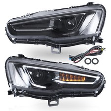 Vland Led For 2008-17 Lancer Evolution Evo Gsr Mr Strip Halo Projector Headlight Vland Led For 2008-17 Lancer Evolution Evo Gsr Mr Strip Halo Projector Headlight
