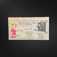 Ninja Star Target Game Original Print Ad 1980's Lady Shogun Martial Arts Supply