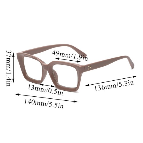 Reading Glasses Mens Womens Unisex Readers 0~+3.50 Diopter Square Frame Quality⇘ - Picture 2 of 27