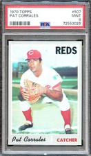 BB - 1970 Topps - #507 - Pat Corrales - PSA 9 - MINT