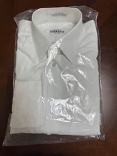 Tailor-Made White Cotton Dress Shirt (Regular Fit, French Cuff)