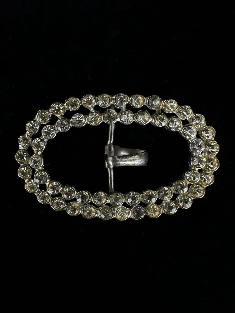 Rare Boucle De Ceinture Ancienne Art Nouveau, Petite Fille En Relief, Plaqué Argent