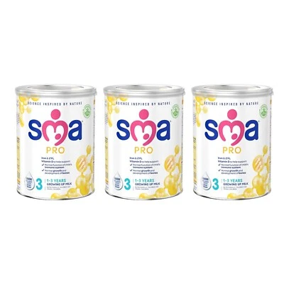 SMA NUTRITION Sma Pro Growing Up Baby Milk Powder Formula 1-3 Years 800G X 3