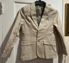 Cat  Jack Kids Cotton Blend Lined Suit Off White Jacket Sz 14 NWT