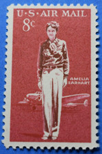 Scott #C68 - US Airmail Amelia Earhart 8 cent Single Stamps MNH