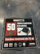 Valterra Mighty Cord® RV 50-Amp 90-Degree Detachable Power Cord 25-Foot Cord ...