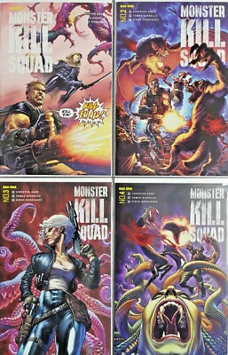 Monster Kill Squad #1-4 Lewis LaRosa Variant Cover Set Bad Idea Comics Dec 2021
