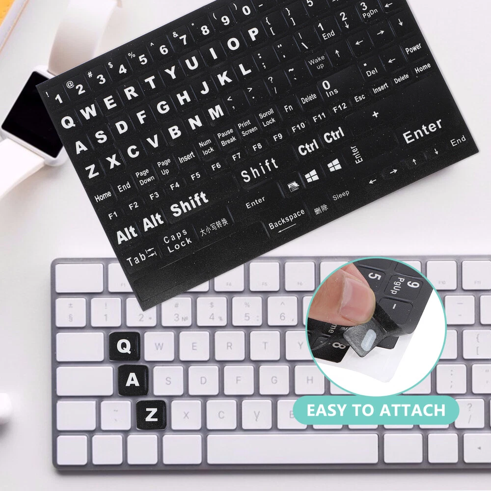Mechanical Keyboard Stickers Label Desktop Letter Sticker Computer Accessories *