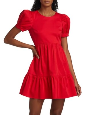 Alice + Olivia BRIGHT POPPY Women's Ann Curved Empire Waist Dress, US 4 192772572998| eBay Alice + Olivia BRIGHT POPPY Women's Ann Curved Empire Waist Dress, US 4 192772572998| eBay