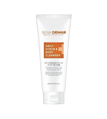 SENADERMA Daily Scrub & Body Cleanser 200ML - US Seller