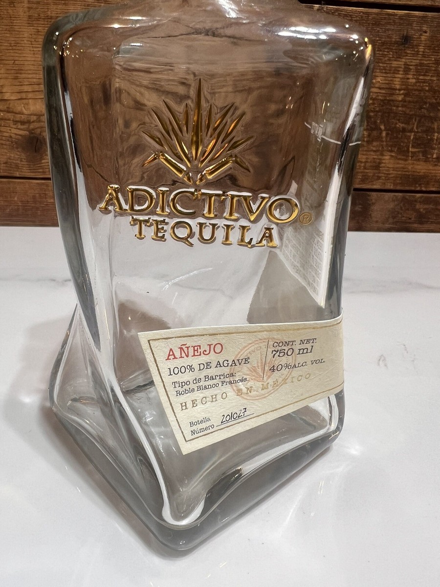 Adictivo Anejo Tequila Bottle 750ml EMPTY With Topper | eBay