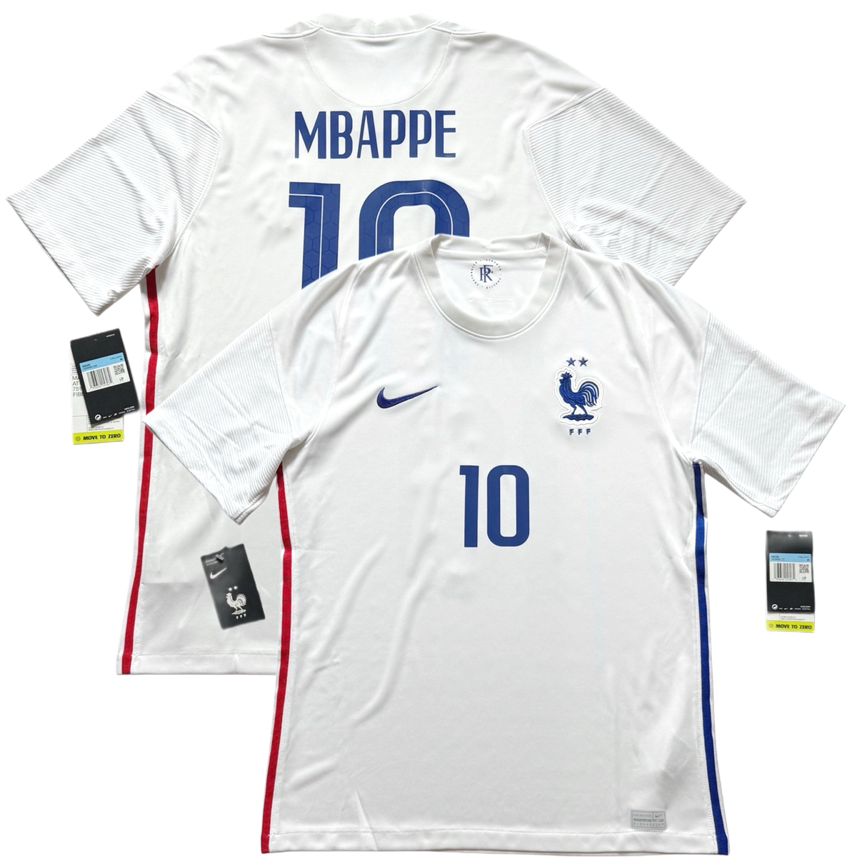 2020/21 France Away Jersey #10 Mbappe Medium Nike Soccer Football