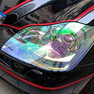 Pellicola adesiva colorata oscurante per fari fanali auto moto ecc FUME' 30x50 - Stickers Line