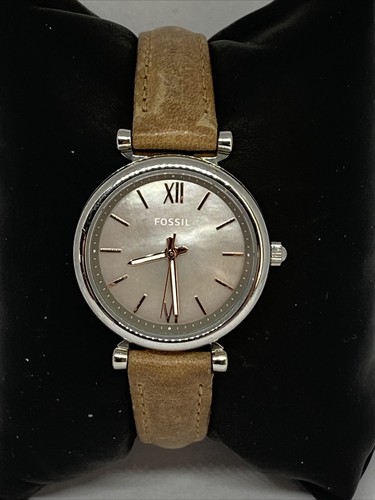 Brown Leather Analog Dial Quartz Watch 