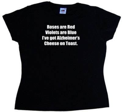 Lustiges Damen T-Shirt Alzheimer Käse auf Toast