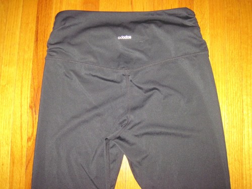 Ododos Shiny Black High Rise X-Waist Spandex Fitness Leggings Size Large NWT - Picture 6 of 8