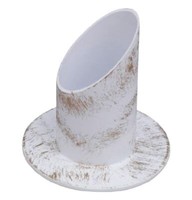 Mega-Leuchter, Langkerzen Kerzenleuchter Weiß/Gold FüR Ø 4 Cm Kerzen, Taufkerzen