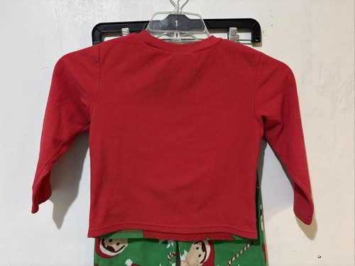 Elf on a Shelf Pajama Set Boys Small Red Green 2 Piece Long Sleeve Christmas - Picture 7 of 11