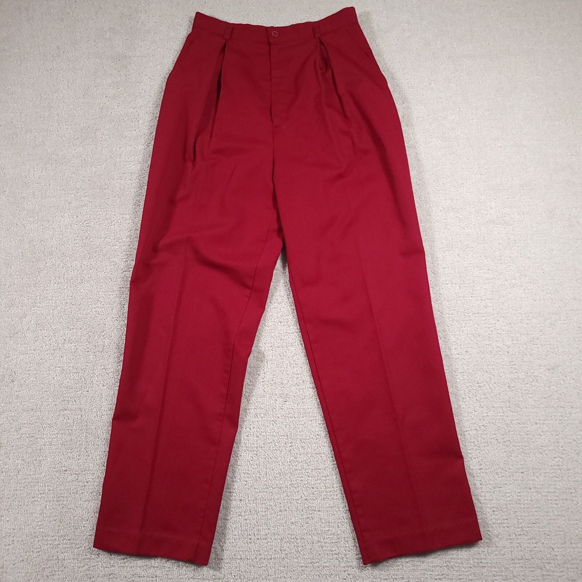 jcpenney red dress pants Vtg JC Penney Dress Pants Trousers Women's 4 26×29 Red Pleated Miss America