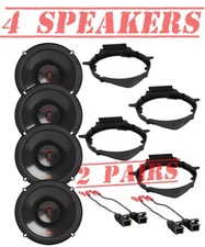 JBL Stage3 6.5" 2-Way Front & Rear Door Car / Truck Speakers w/ Installation Kit