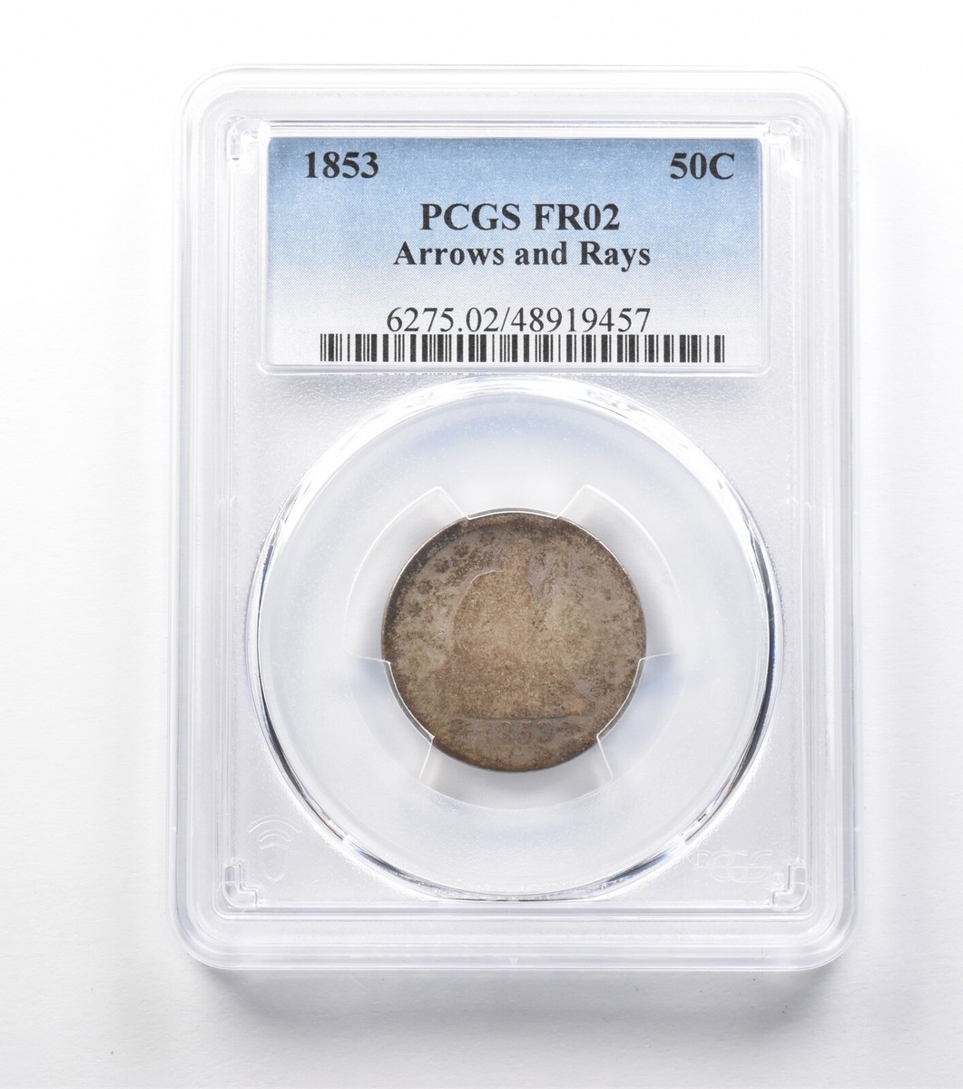1853 Seated Liberty Quarter Arrows And Rays FR02 PCGS