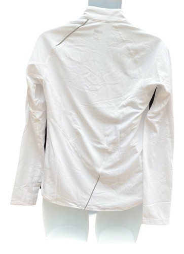 New NIKE Mens RUNNING FitDry Long Sleeved Reflective Athletic Top Shirt White XL - Picture 3 of 3