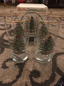 spode christmas tree tumblers