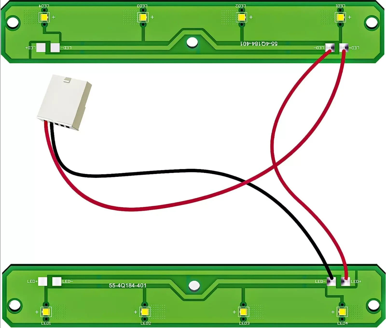 Whirlpool WRX735SDBM04 WRX735SDHZ00 WRX735SDHW00 Refrigerator LED Light Module Replacement