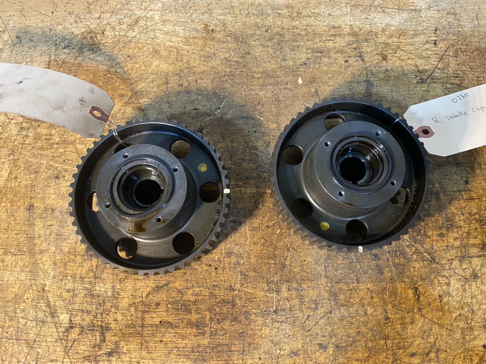 9093 Nissan 300zx Z32 VG30 Intake Cam Gear Sprockets PAIR L/R TT OEM