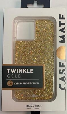 Case-Mate Apple iPhone Twinkle Case Gold Devices:: iPhone X/XS 11 Pro