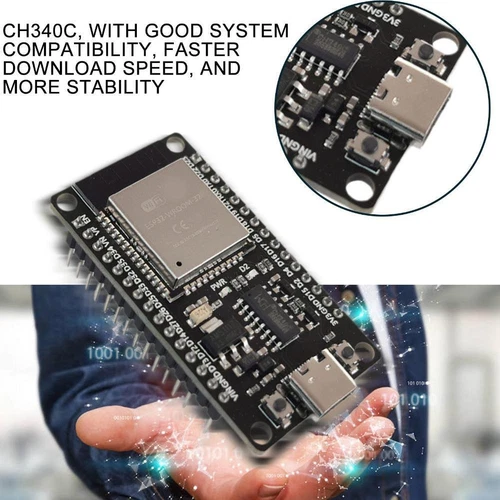 ☮1x ESP32 Development Board ESP32-DevKitC-32 ESP-WROOM-32 Expansion Board I5L7