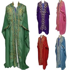 Women's 3 Quarter Sleeve Arabian Bisht Multiple Colours Cloak Arab Dress Thob