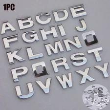 Self Adhesive Stickers For Auto 3D Emblem Badge Letters Numbers & Chrome Symbols