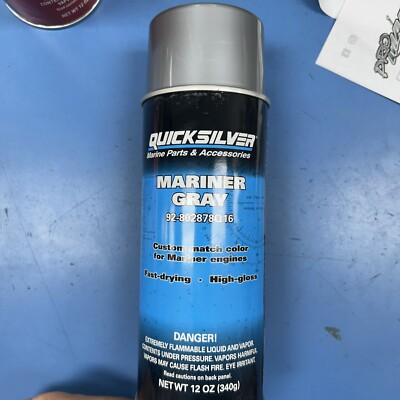 Mercury Marine/Mercruiser New OEM Light Gray Spray Paint Primer, 92-802878Q52