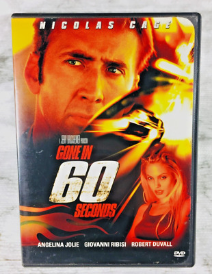 GONE IN 60 SECONDS (2000) MOVIE DVD NICOLAS CAGE ANGELINA JOLIE