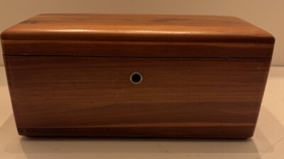 Vintage Lane Miniature Cedar Chest/Jewelry Box - Wm Brown & Sons NY ACK NY