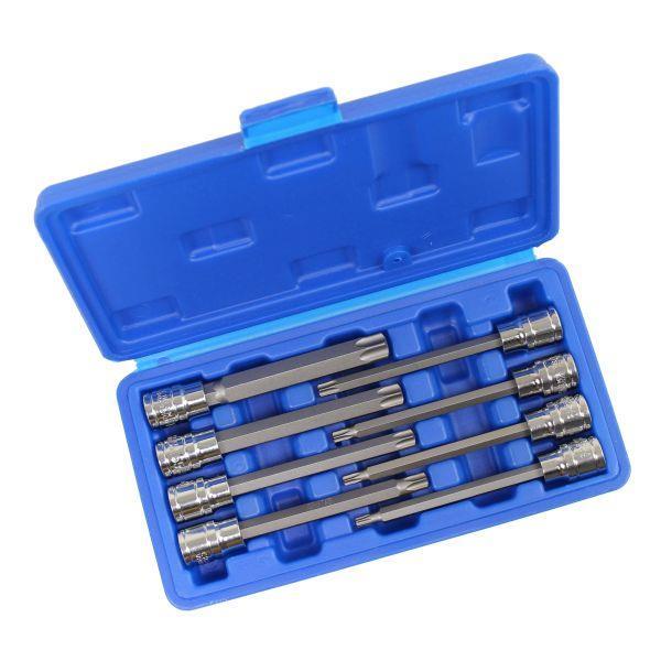 Disen Extra Long Torx Star Bit Socket Set 7 Piece T25-T60 3/8" Drive 110mm Torx Socket Set With Portable Storage Case