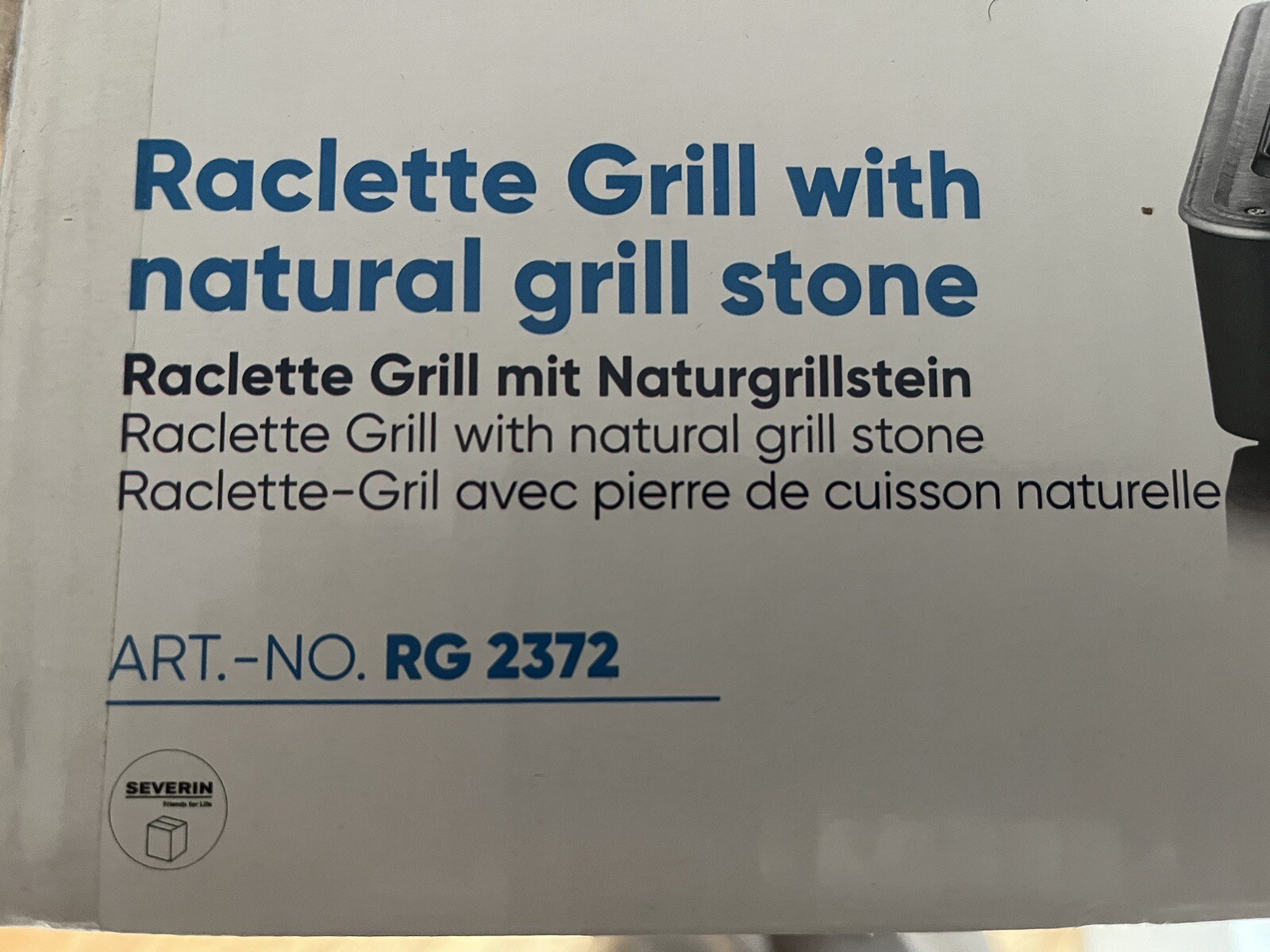 Severin RG 2373, Grill Raclette XXL con Pietra Naturale