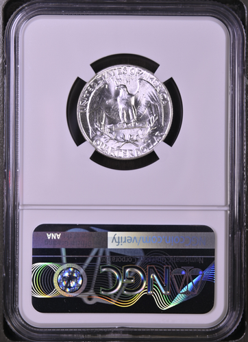 :1954-P S25C WASHINGTON-QUARTER NGC GEM-BU MS-65 BLAST-WHITE HIGHEST-GRADES - Picture 2 of 2