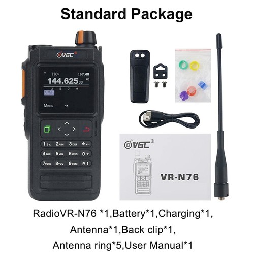 VR-N76 Walkie Talkie z GPS IP67 Wodoodporna funkcja Bluetooth APRS Radio UV - Zdjęcie 6 z 10