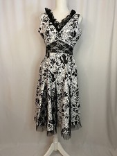 AMAN Women’s Sleeveless Dress, Size S, Empire, V-Neck, Laces Whimsigoth Retro