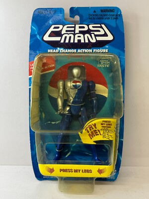 PEPSIMAN フィギュア アクション バンダイ ペプシマン ブルー ヘッドチェンジ アクション