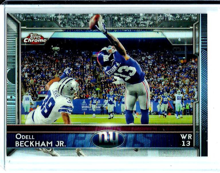 2015 Topps Chrome Odell Beckham Jr The Catch Refractor #18 Giants,Ravens,Dolphin