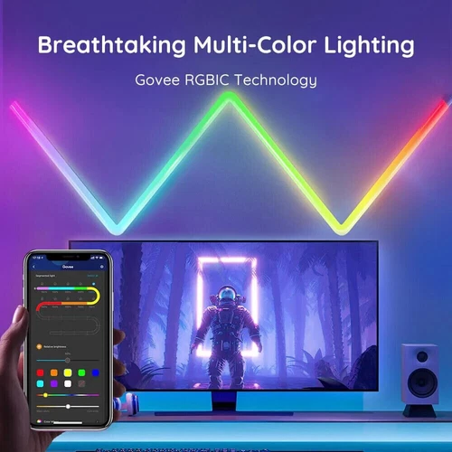 Govee Glide Smart Wall Lights 8 + 4 Corners - Picture 2 of 6