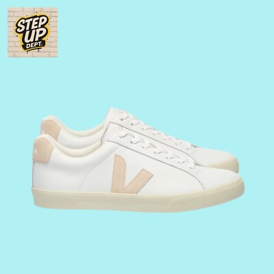 Veja Esplar Logo Leather Sneakers Extra White Sable EO0202335A390 Brazil Shoes