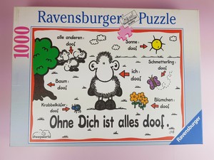Ravensburger 1000 Teile Puzzle Sheepworld Ohne Dich Ist Alles Doof Schaf Ebay